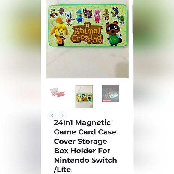 Animal Crossing Switch/Lite Traveler Game Card Case Cover 24in1  E.U.C. - Picture 4 of 5